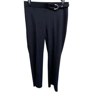 Retrology Womens Black Dress Pants Size L Trouser Slacks